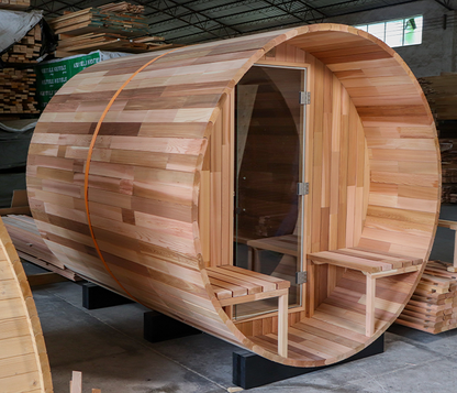 BS-A 4 Person Outdoor Barrel Sauna
