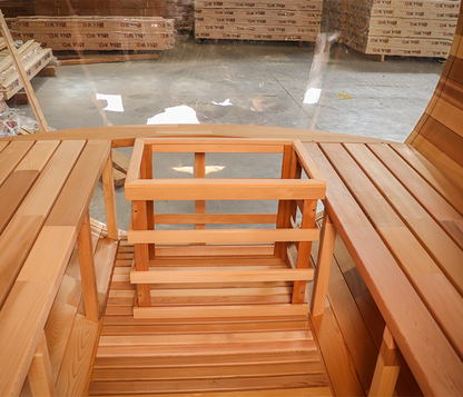 BS-C 4 Person Outdoor Barrel Sauna